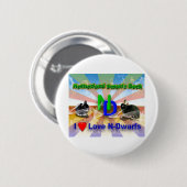 I Liebe Niederlande Zwarf Bunnies Button (Vorne & Hinten)