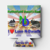 I Liebe Niederlande Zwarf Bunnies Dosenkühler (Rückseite)