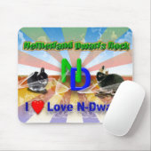I Liebe Niederlande Zwarf Bunnies Mousepad (Mit Mouse)