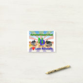 I Liebe Niederlande Zwarf Bunnies Post-it Klebezettel (Auf Schreibtisch)