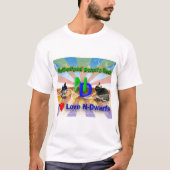 I Liebe Niederlande Zwarf Bunnies T-Shirt (Vorderseite)