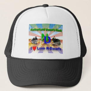I Liebe Niederlande Zwarf Bunnies Truckerkappe