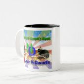 I Liebe Niederlande Zwarf Bunnies Zweifarbige Tasse (Vorderseite Links)