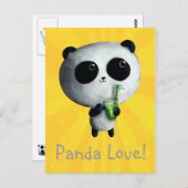 I Liebe Niedlich Pandas Postkarte (Vorne/Hinten)