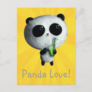 I Liebe Niedlich Pandas Postkarte