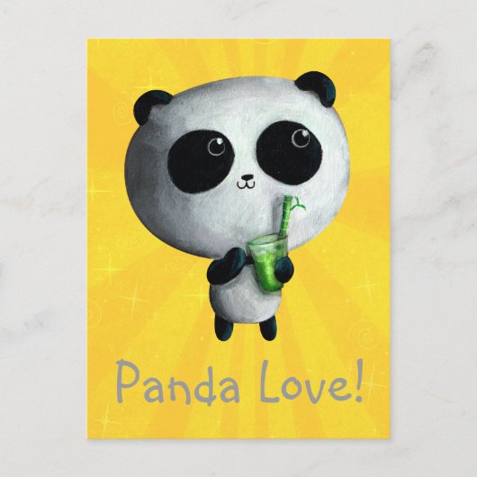 I Liebe Niedlich Pandas Postkarte (Vorderseite)