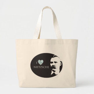 I Liebe Nietzsche Taschen-Tasche Jumbo Stoffbeutel