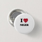 I Liebe Niger Button (Vorne & Hinten)