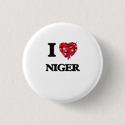I Liebe Niger Button (Vorderseite)