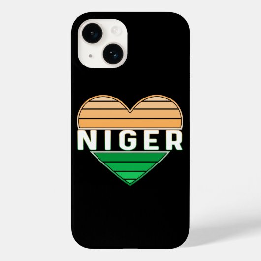 I Liebe Niger, Nigerien Case-Mate iPhone Hülle (Rückseite)