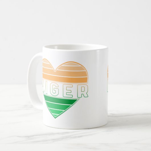 I Liebe Niger, Nigerien Kaffeetasse (Vorderseite Links)