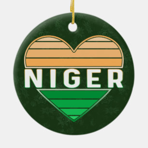 I Liebe Niger, Nigerien Keramik Ornament