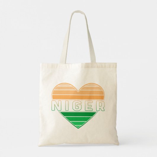 I Liebe Niger, Nigerien Tragetasche (Rückseite)
