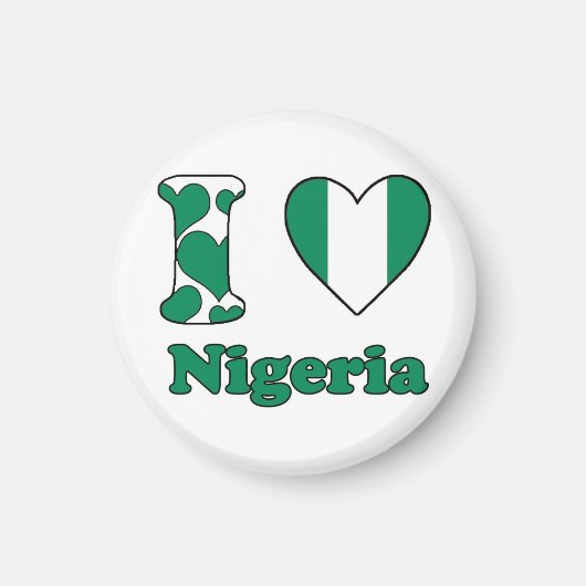 I Liebe Nigeria Magnet (Vorne)