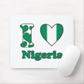 I Liebe Nigeria Mousepad (Mit Mouse)