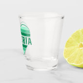 I Liebe Nigeria, nigerianisches Herz Schnapsglas (Rechts)