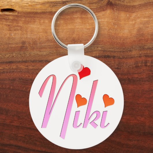 I Liebe Niki Schlüsselanhänger (Vorderseite)
