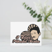 I Liebe Nikola Tesla Postkarte (Stehend Vorderseite)