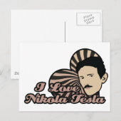 I Liebe Nikola Tesla Postkarte (Vorne/Hinten)
