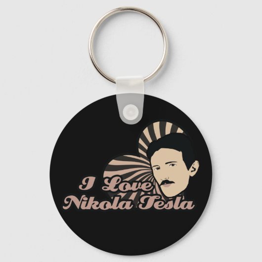 I Liebe Nikola Tesla Schlüsselanhänger (Vorderseite)