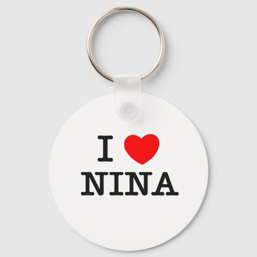 I Liebe Nina Schlüsselanhänger (Vorderseite)