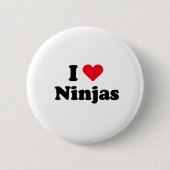 I Liebe Ninjas Button (Vorderseite)