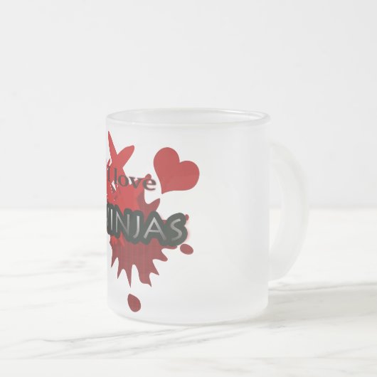 I Liebe Ninjas Tasse (VorderseiteRechts)