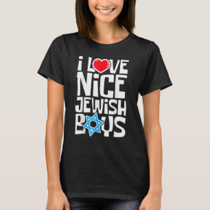 I Liebe Nizza Jüdische Jungen Juden Hebrews Israel T-Shirt