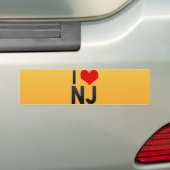 I Liebe NJ Autoaufkleber (Auf Auto)
