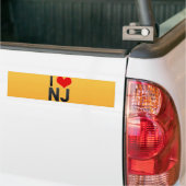 I Liebe NJ Autoaufkleber (Auf Lkw)