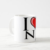 I Liebe NJ - New-Jersey Kaffeetasse (Vorderseite Links)