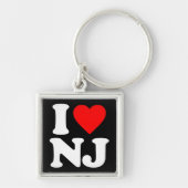 I LIEBE NJ SCHLÜSSELANHÄNGER (Vorne)