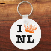 I Liebe NL I Crown NL Schlüsselanhänger (Vorderseite)