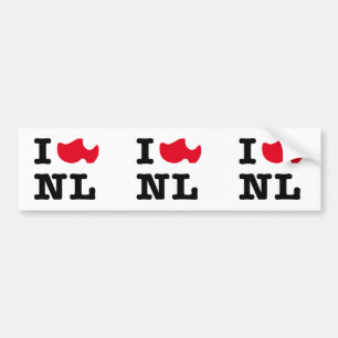 I Liebe NL, i-Liebe Holland Autoaufkleber