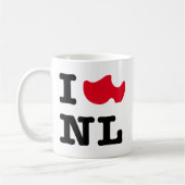 I Liebe NL, I Liebe Holland Kaffeetasse (Links)