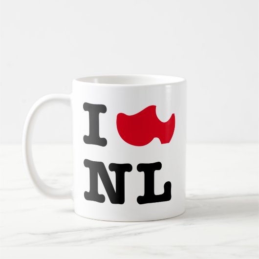 I Liebe NL, I Liebe Holland Kaffeetasse (Links)