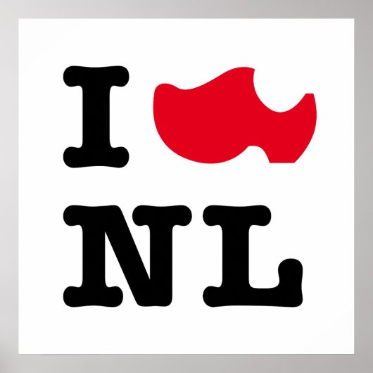 I Liebe NL, I Liebe Holland Poster (Vorne)