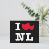 I LIEBE NL POSTKARTE (Stehend Vorderseite)