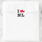 I LIEBE NL RUNDER AUFKLEBER (Tasche)
