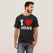 I Liebe Noah I Heart Noah Funny Noah T-Shirt (Vorne ganz)