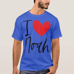 I Liebe Noah Name Herz Personalisierten Männer Typ T-Shirt