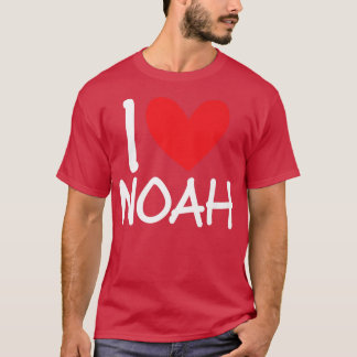 I Liebe Noah Name Personalisiert Men Typ BESTE FRE T-Shirt