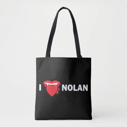 I Liebe Nolan Tasche (dunkel) (Vorderseite)