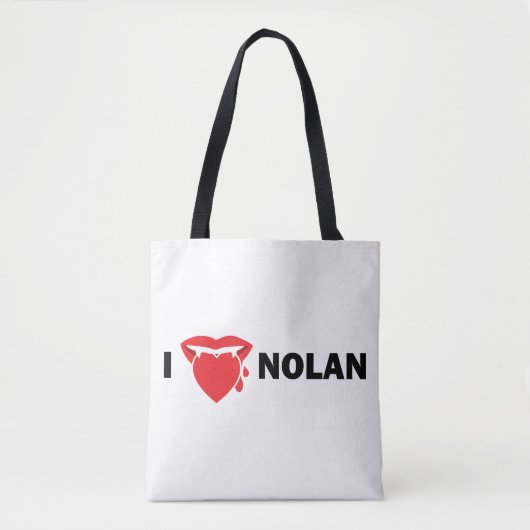 I Liebe Nolan Taschen-Tasche (Licht) Tasche (Vorderseite)