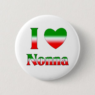 I Liebe Nonna (italienische Großmutter) Button
