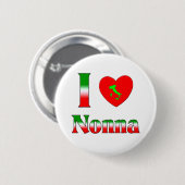 I Liebe Nonna (italienische Großmutter) Button (Vorne & Hinten)