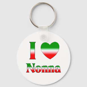 I Liebe Nonna (italienische Großmutter) Schlüsselanhänger