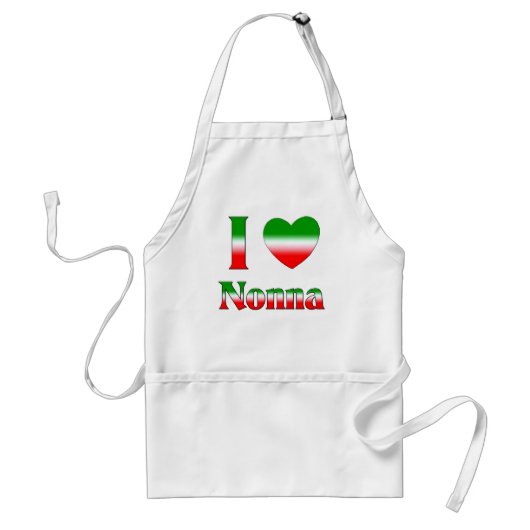 I Liebe Nonna (italienische Großmutter) Schürze (Vorne)