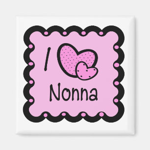I Liebe Nonna niedlicher T - Shirt Magnet