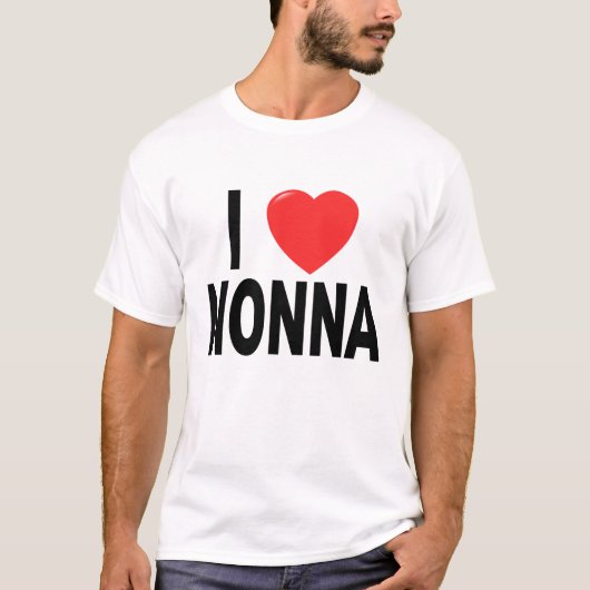 I Liebe Nonna T-Shirt (Vorderseite)
